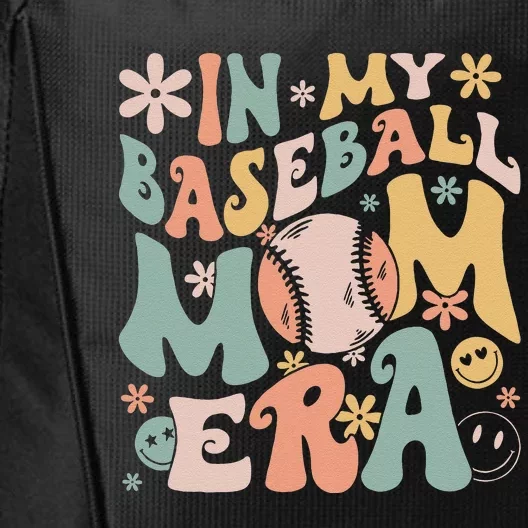 In My Baseball Mom Era Funny Baseball Mama Mothers Day Gifts City Backpack