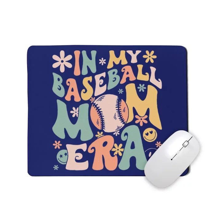 In My Baseball Mom Era Funny Baseball Mama Mothers Day Gifts Mousepad