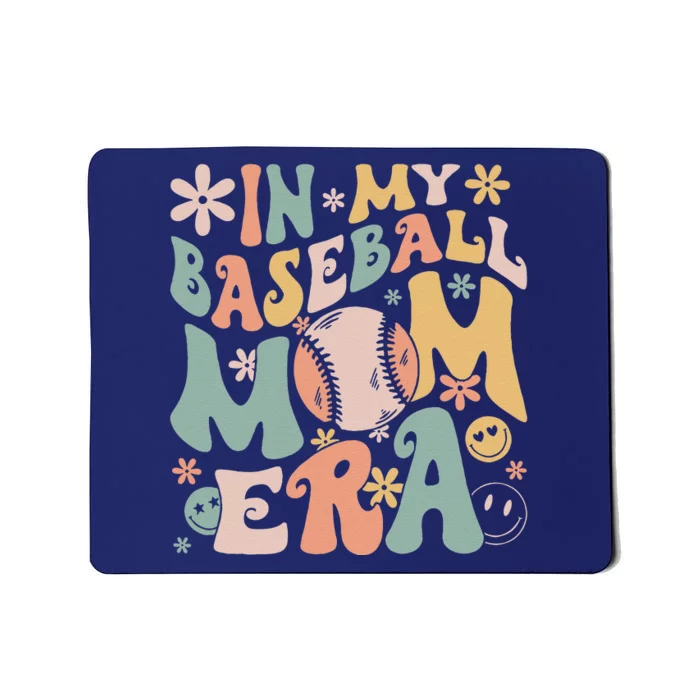 In My Baseball Mom Era Funny Baseball Mama Mothers Day Gifts Mousepad