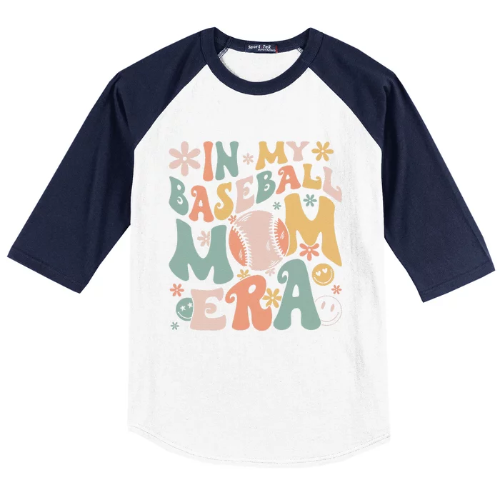 In My Baseball Mom Era Funny Baseball Mama Mothers Day Gifts Baseball Sleeve Shirt