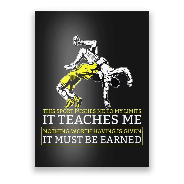 It Must Be Earned Wrestling Poster