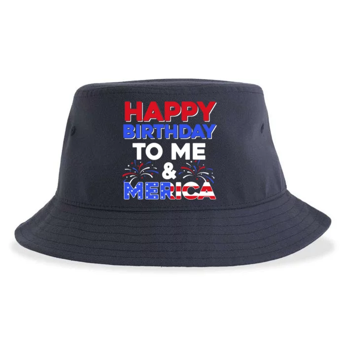 It's My Birthday July 4th American Independence Day Gift Sustainable Bucket Hat