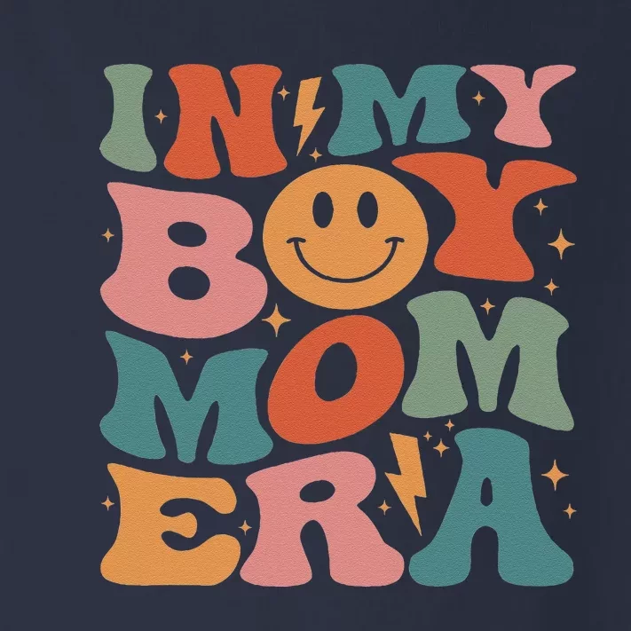 In My Boy Mom Era Groovy Mom Of Gifts Funny Mothers Day Toddler Long Sleeve Shirt