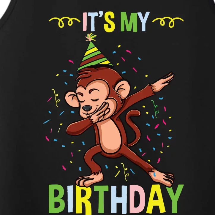 Its My Birthday Monkey Performance Tank