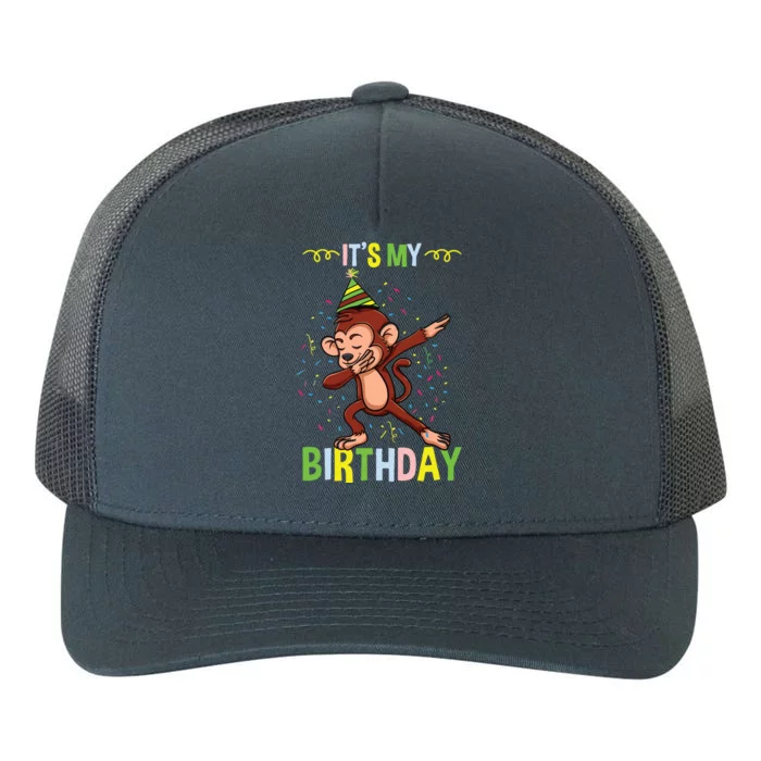 Its My Birthday Monkey Yupoong Adult 5-Panel Trucker Hat