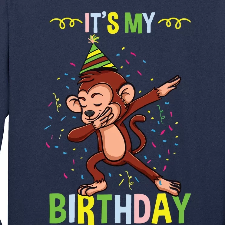 Its My Birthday Monkey Long Sleeve Shirt