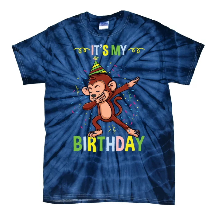 Its My Birthday Monkey Tie-Dye T-Shirt