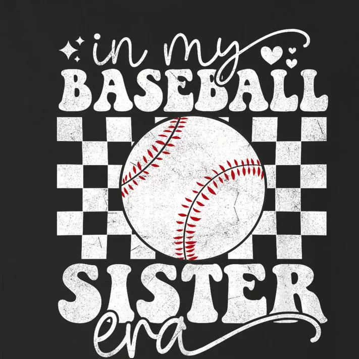 In My Baseball Sister Era Baseball Sister Toddler Long Sleeve Shirt