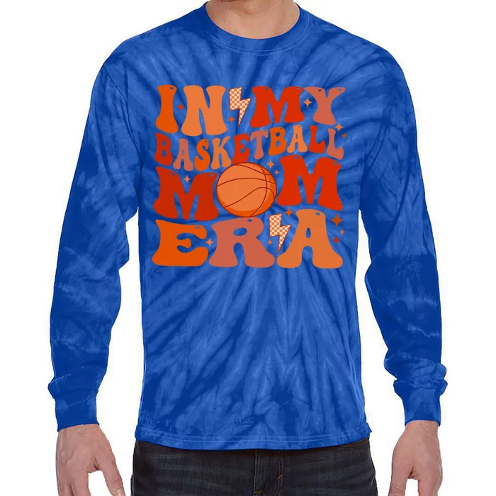 In My Basketball Mom Era Basketball Lover Mom Basketball Gift Tie-Dye Long Sleeve Shirt