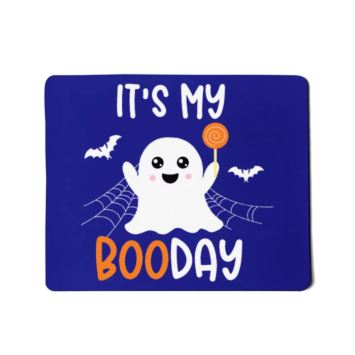 Its My Boo Day Cute Halloween Birthday Ghost Mousepad