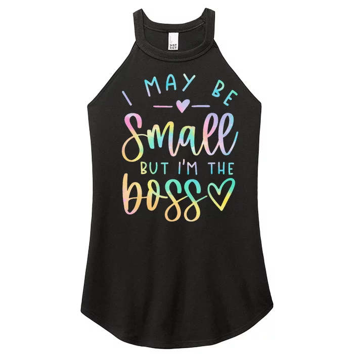 I May Be Small But I'm The Boss Baby Baby Saying Women’s Perfect Tri Rocker Tank