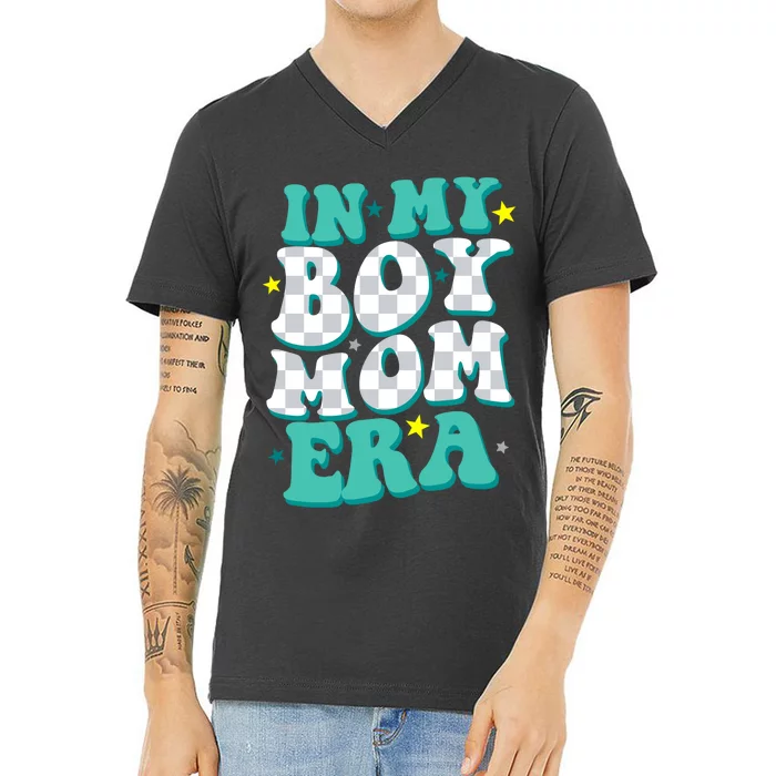 In My Boy Era Cute Mom V-Neck T-Shirt