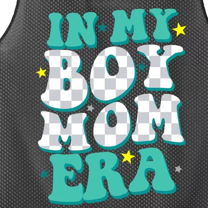 In My Boy Era Cute Mom Mesh Reversible Basketball Jersey Tank