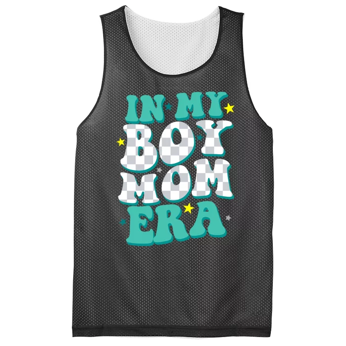 In My Boy Era Cute Mom Mesh Reversible Basketball Jersey Tank