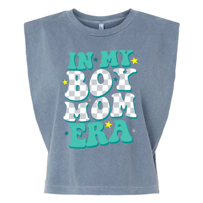 In My Boy Era Cute Mom Garment-Dyed Women's Muscle Tee