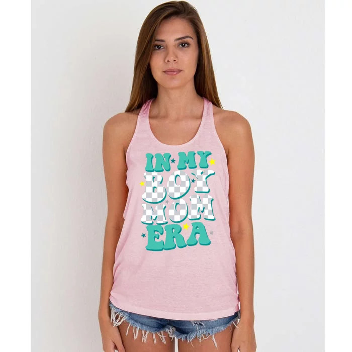 In My Boy Era Cute Mom Women's Knotted Racerback Tank