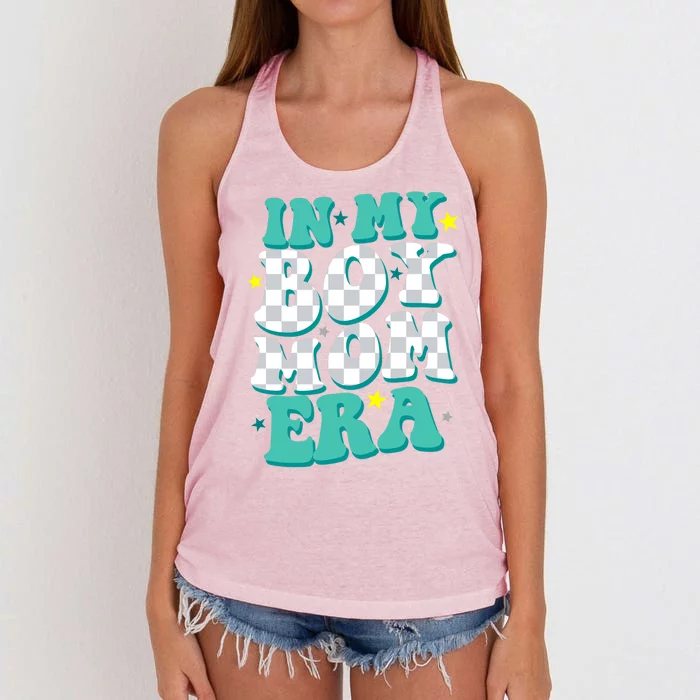 In My Boy Era Cute Mom Women's Knotted Racerback Tank