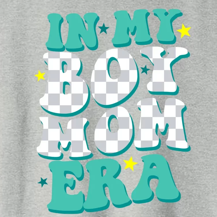 In My Boy Era Cute Mom Women's Crop Top Tee