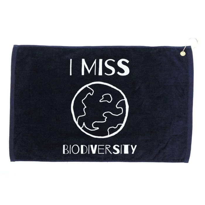 I MISS BIODIVERSITY Environmental Grommeted Golf Towel