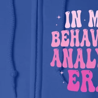 In My Behavior Analyst Era Groovy Applied Behavior Analysis Full Zip Hoodie