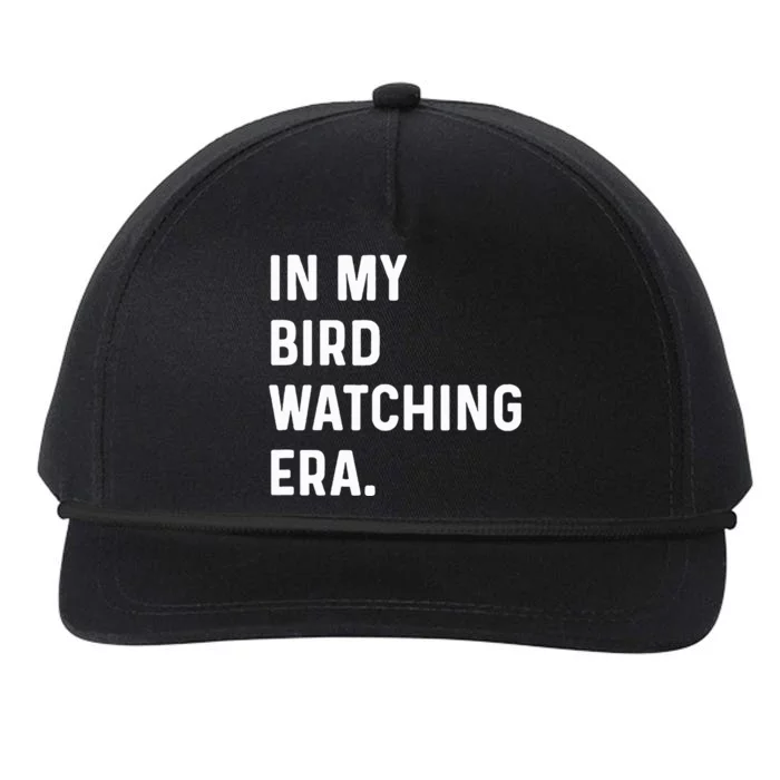 In My Bird Watching Era Birds Telescope Photography Snapback Five-Panel Rope Hat