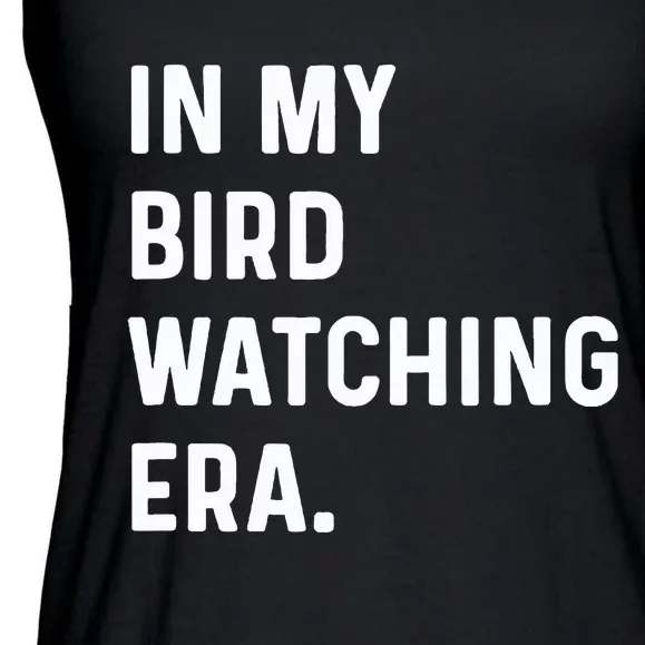 In My Bird Watching Era Birds Telescope Photography Ladies Essential Flowy Tank