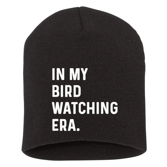 In My Bird Watching Era Birds Telescope Photography Short Acrylic Beanie