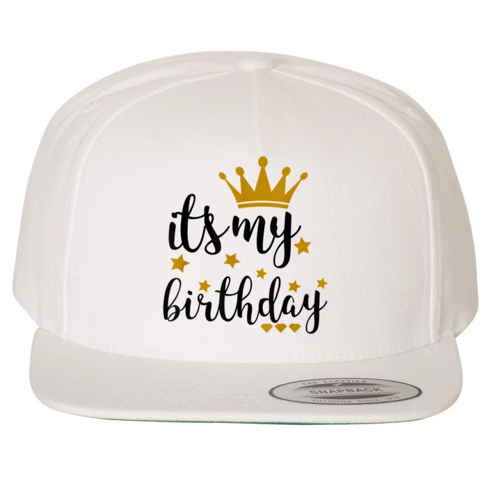 It's My Birthday Shirt For Women, Teens, Girls, Black & Gold Wool Snapback Cap