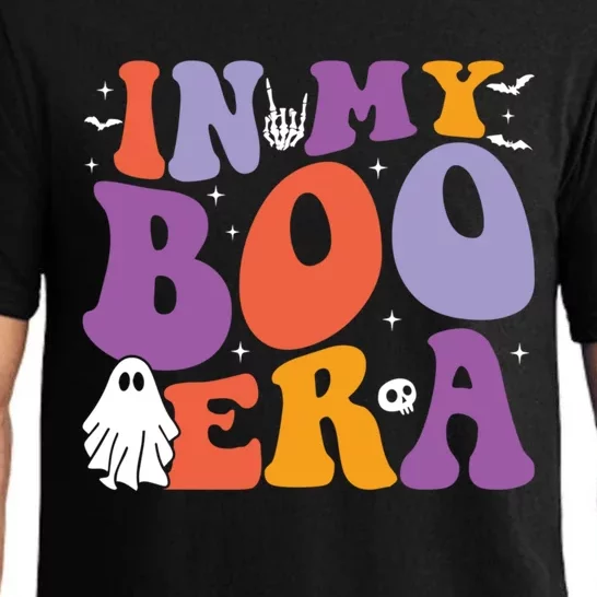 In My Boo Era Retro Groovy Spooky Funny Halloween Ghost Gift Pajama Set