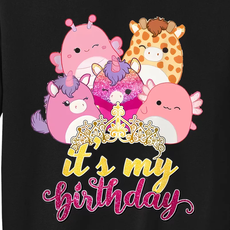 Its My Birthday Girl Squish Squad Mallow Girl Cute Sweatshirt