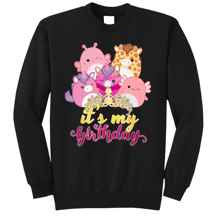 Its My Birthday Girl Squish Squad Mallow Girl Cute Sweatshirt