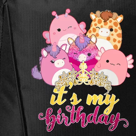 Its My Birthday Girl Squish Squad Mallow Girl Cute City Backpack