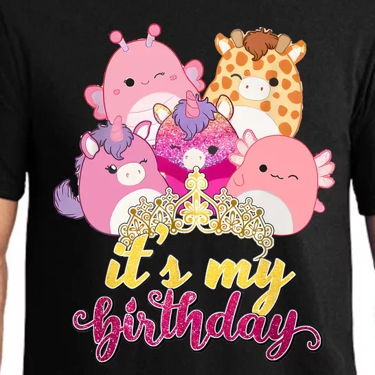 Its My Birthday Girl Squish Squad Mallow Girl Cute Pajama Set