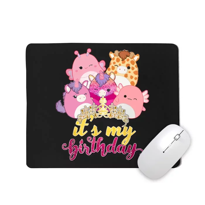 Its My Birthday Girl Squish Squad Mallow Girl Cute Mousepad