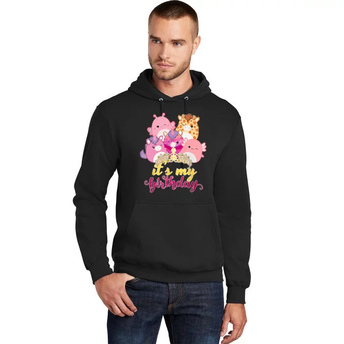 Its My Birthday Girl Squish Squad Mallow Girl Cute Tall Hoodie