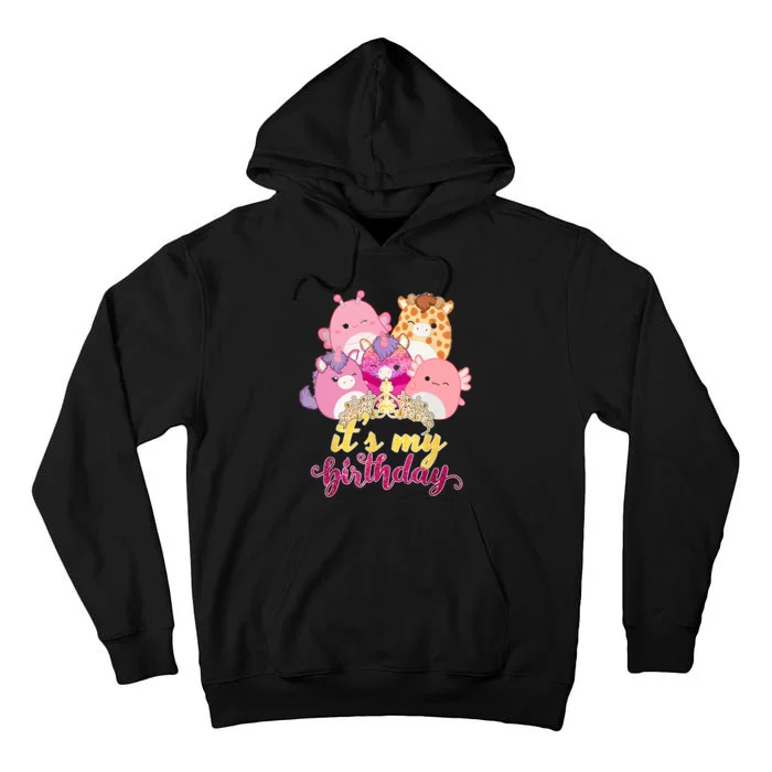 Its My Birthday Girl Squish Squad Mallow Girl Cute Tall Hoodie