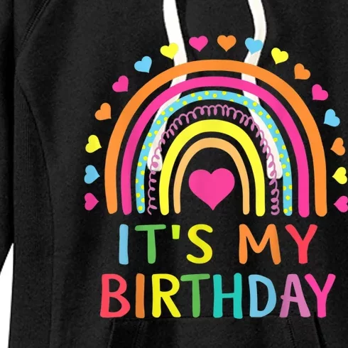 It's My Birthday Shirt for Wo, Teens, Girls Gift Rainbow Women's Fleece Hoodie