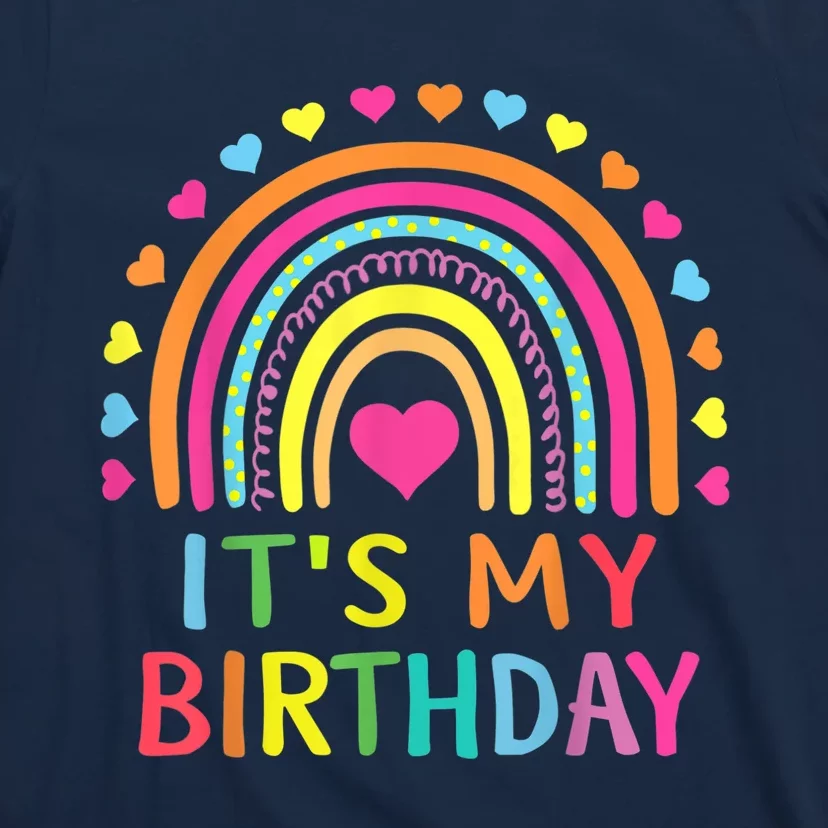 It's My Birthday Shirt for Wo, Teens, Girls Gift Rainbow T-Shirt