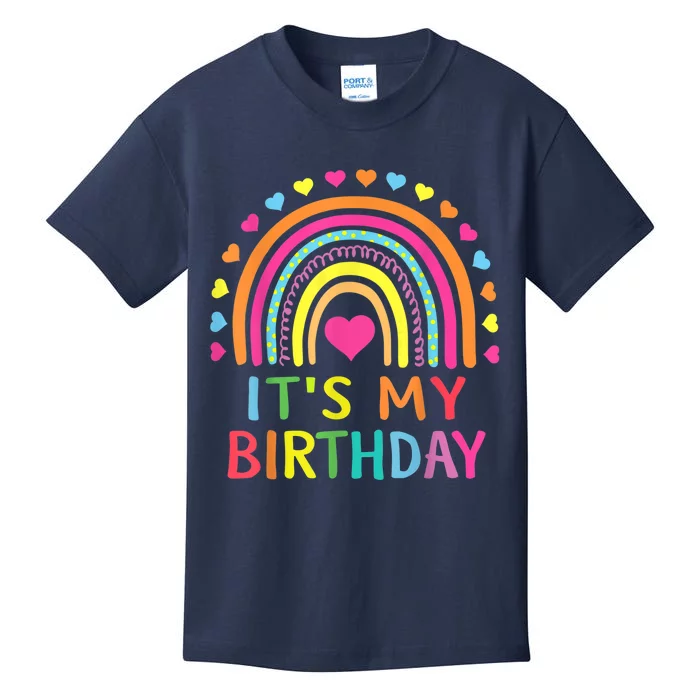 It's My Birthday Shirt for Wo, Teens, Girls Gift Rainbow Kids T-Shirt