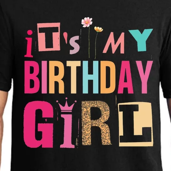 It's My Birthday Gifts for  Floral Birthday Pajama Set