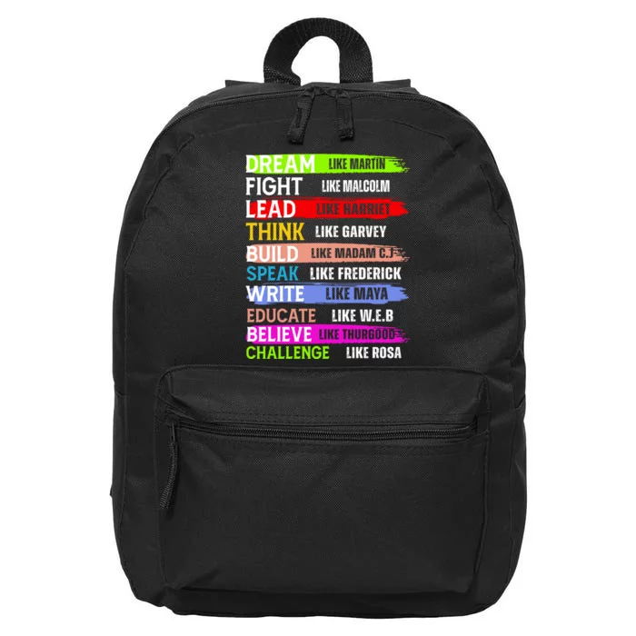 Inspiring Martin Black History Month African American 16 in Basic Backpack