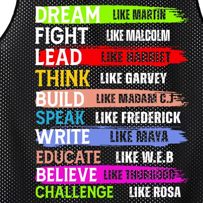 Inspiring Martin Black History Month African American Mesh Reversible Basketball Jersey Tank