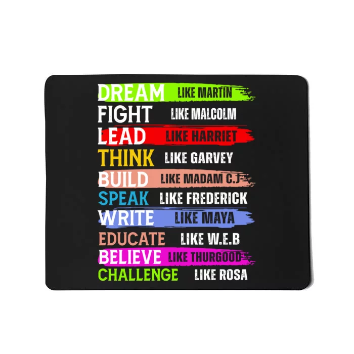 Inspiring Martin Black History Month African American Mousepad