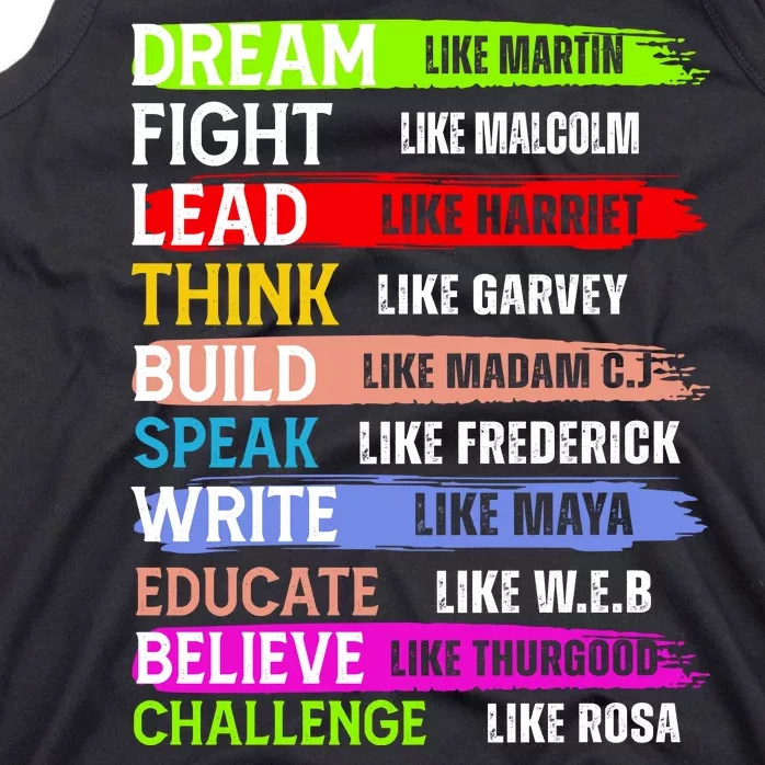 Inspiring Martin Black History Month African American Tank Top