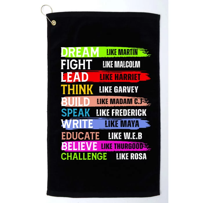 Inspiring Martin Black History Month African American Platinum Collection Golf Towel