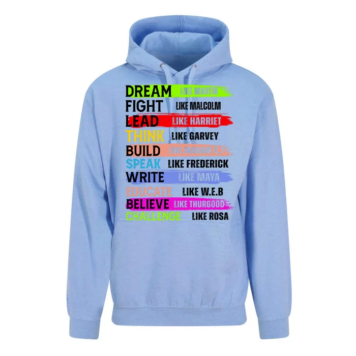 Inspiring Martin Black History Month African American Unisex Surf Hoodie