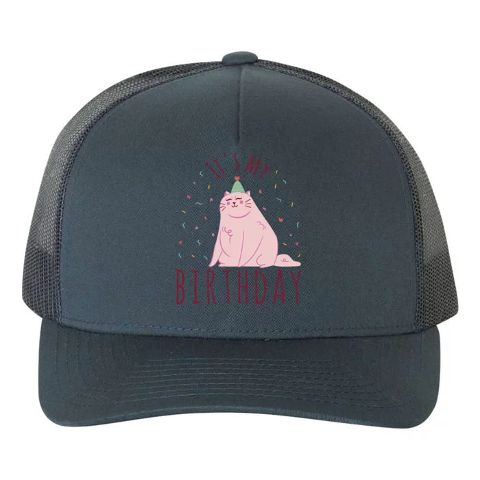 It's My Birthday Cat Yupoong Adult 5-Panel Trucker Hat