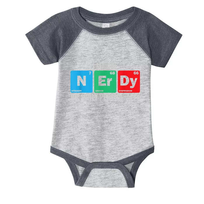 I May Be Nerdy But Only Periodically Chemistry Student Fun Infant Baby Jersey Bodysuit