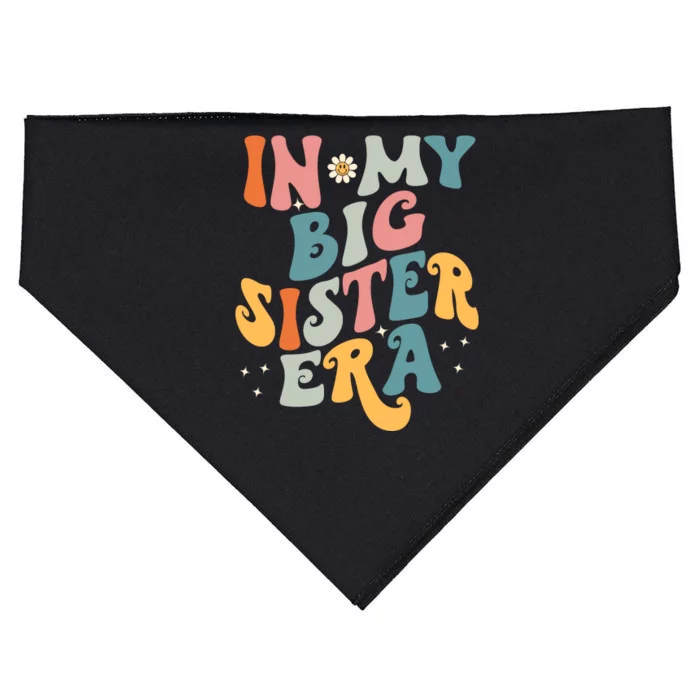 In My Big Sis Era Baby Kids Girls Big Sister USA-Made Doggie Bandana