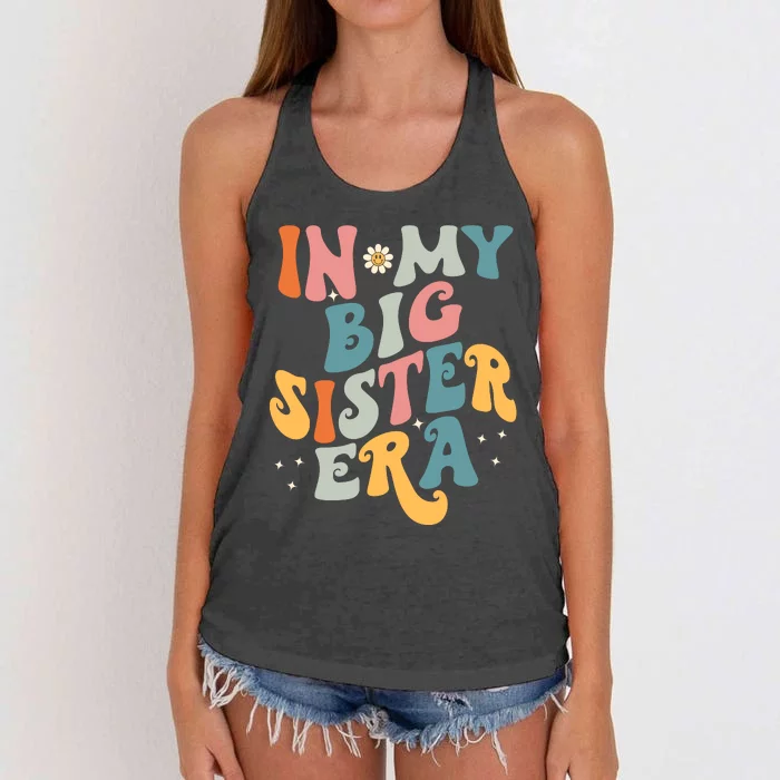 In My Big Sis Era Baby Kids Girls Big Sister Women's Knotted Racerback Tank